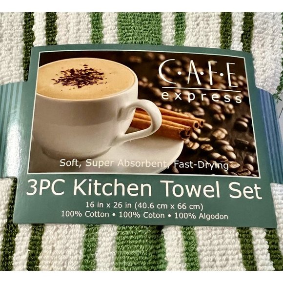 5 Kitchen Towels & Dishcloths Kay Dee Designs  Cotton 3 Towels 2 Dishcloths - Picture 1 of 2